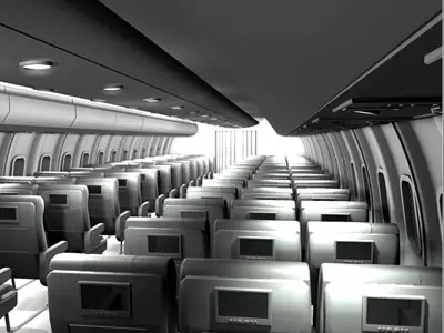 Interior plane 3 3D model