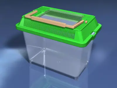 Small Plastic Terrarium 3D model