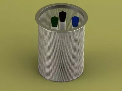 Mesh Pen Holder Free 3D model