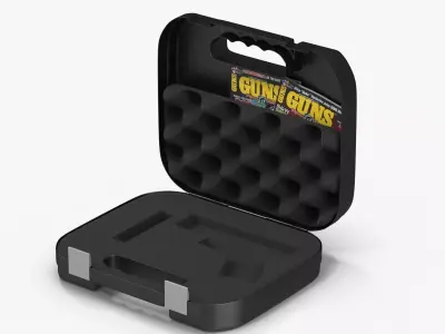 Glock Pistol Case Low-poly 3D model