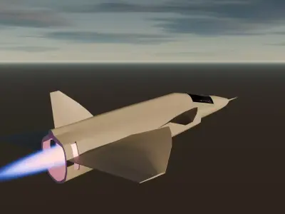 Fighter Jet Saab 37 Viggen Free low-poly 3D model