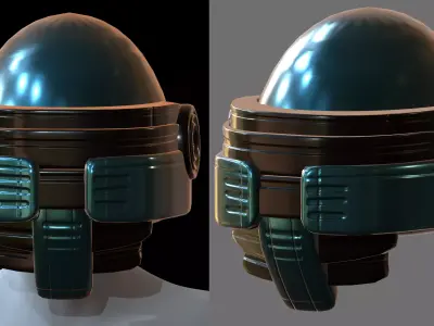 Gas mask helmet 3d model scifi Low-poly  Low-poly 3D model 559