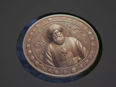 Tamerlane Medallion 3D print model