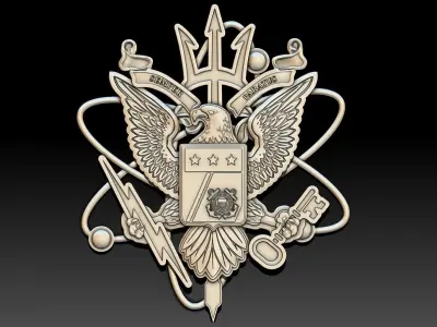 Eagle emblem 3D print model