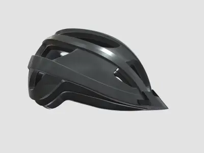 Bike Helmet Low Poly PBR Realistic Low-poly 3D model