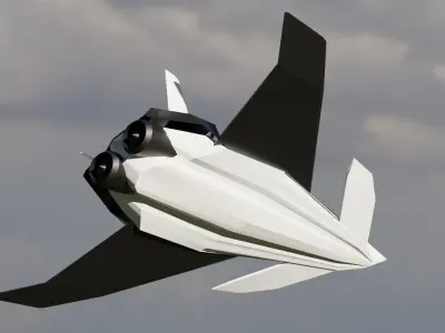 LowPoly JetFighter Gen 7 Low-poly 3D model