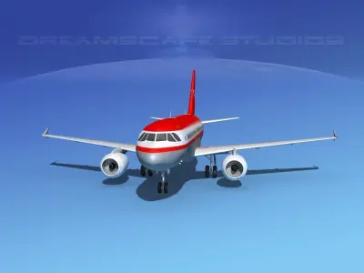 Airbus A319 LTU 3D model