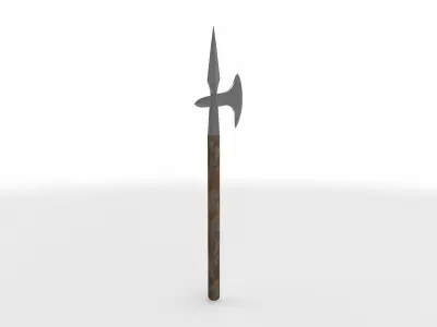 pole axe 01 3D model