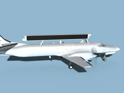 Swearingen RC-26B Condor Bear Metal 3D model