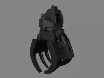 Construction Grapple Claw Low-poly 3D model