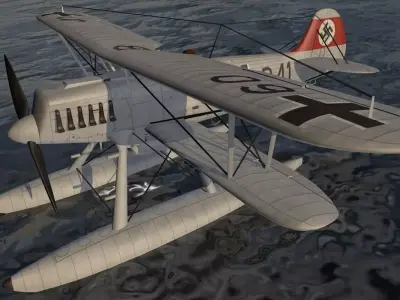 Heinkel He-51 B-2 3D model