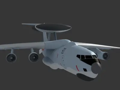 KJ 2000 AWACS 3D model