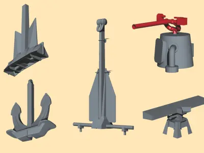 NAVY Equipment Set part1 3D model