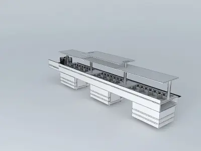 Kit 006 Mesa Self Service por: Alex Marques Free 3D model