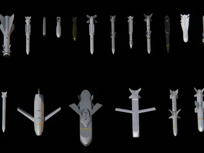 War Rocket Missile Pack 3D model