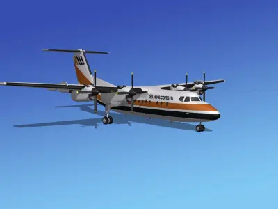 Dehavilland DHC-7 Air Wisconsin 3D model