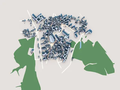 Saint-Lazare Cathedral Autun France 3D model