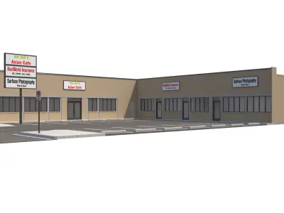 Retail-099 Retail Store 3D model