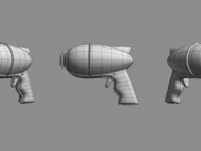 Pew Pew Gun Low-poly 3D model