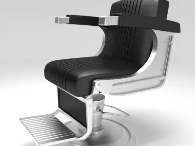 salon chair 3d model Low-poly 3D model