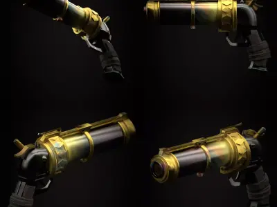 Arcane Jinx Pistol 3D model