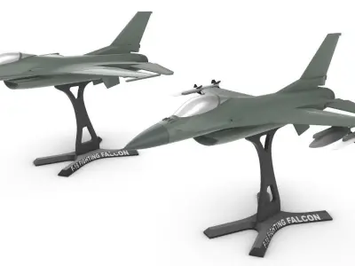 F-16 Fighting Falcon 3D print model