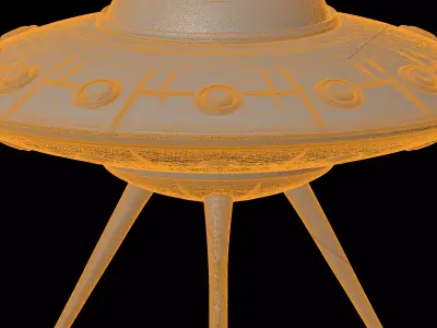 Classic UFO Saucer 3D Print Model 3D print model
