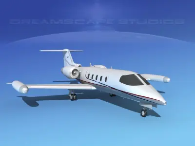Gates Learjet 35 V04 3D model