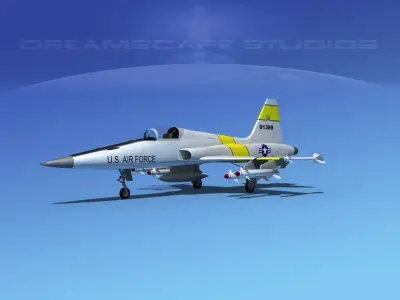 Northrop F-5E Tiger V04a USAF 3D model