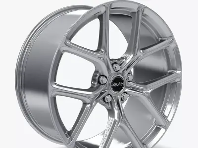 Carroll Shelby Wheel Company CS3 WheelChrome Powder Mustang 3D model