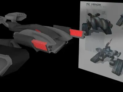 Terminator FK Venom Low-poly 3D model