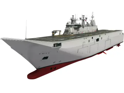 HMAS CANBERRA AUSTRALIAN LHD 3D model