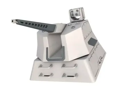 RapidFire Naval gun system 3D model