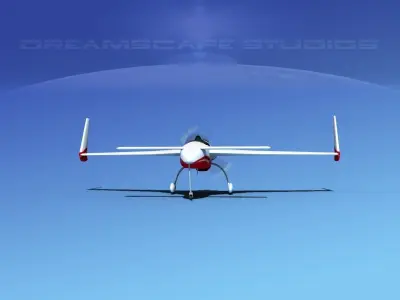 Rutan Long-EZ V11 3D model