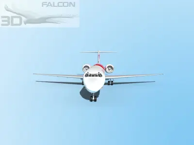 Falcon3D MD-80 Hawaiian 3D model