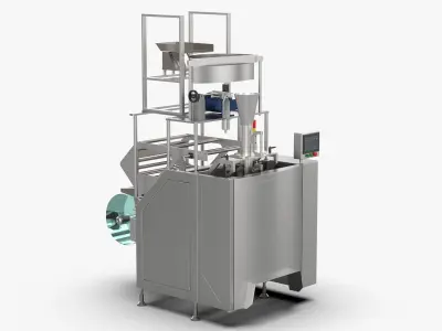 Vertical Fill Seal Packaging Machine 3D model