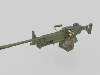 Machine gun  3D model