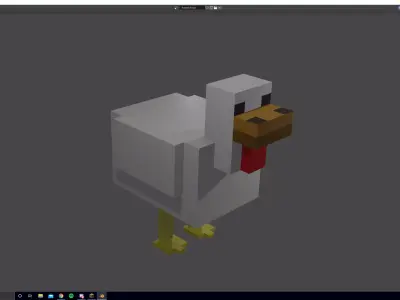 chicken lul Low-poly 3D model