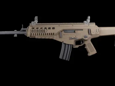 Beretta ARX-160 assault rifle Low-poly 3D model