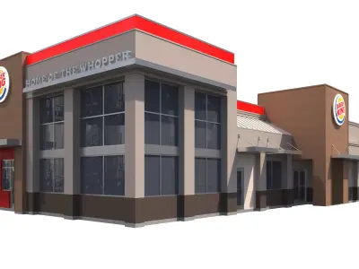 Retail-041 Burger King-004 3D model