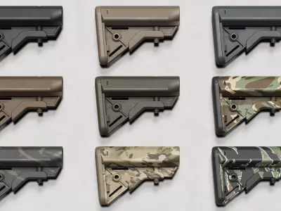 BRAVO Stock - Replica Low-poly 3D model