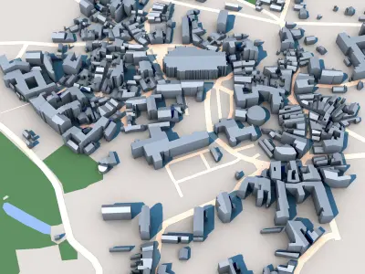 Saint-Lazare Cathedral Autun France 3D model