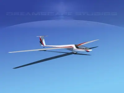 DG-400 17-Metre Motorglider V01 3D model