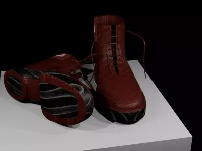 Shoes Low-poly 3D model