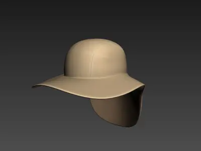 Fishing Flap Hat  3D model