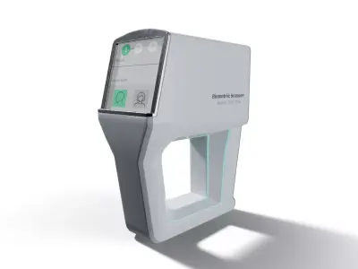 Sci-Fi Biometric Hand Scanner - Game-Ready Low-poly 3D model