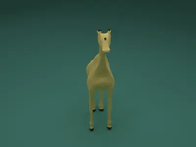 Low Poly Giraffe Low-poly 3D model