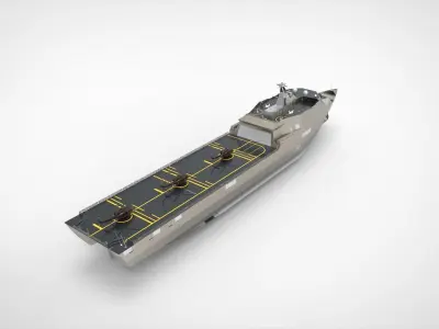 Landing platform dock LPD ship 3D model