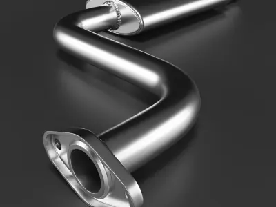 Car Exhaust Pipe 3D model