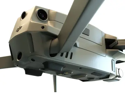 3D DJI MAVIC 2 PRO Low-poly 3D model